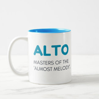 Alto mug, alto gift mug, Alto gift choir member Two-Tone Coffee Mug