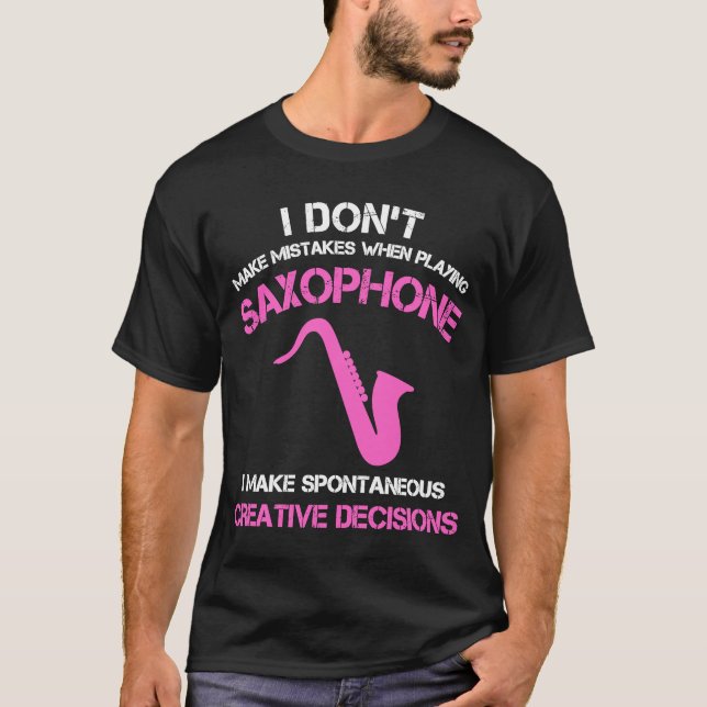 Alto saxophone players women youth Jazz Saxophonis T-Shirt (Front)