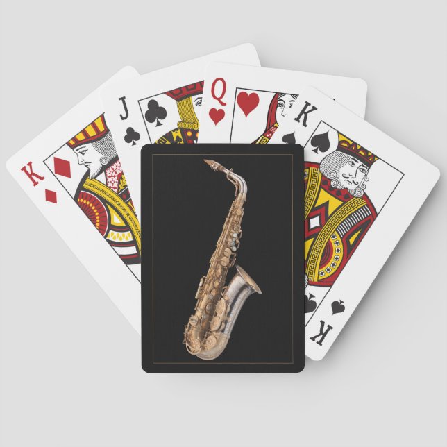 Alto saxophone   poker cards (Back)