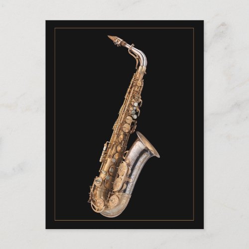 Alto saxophone   postcard