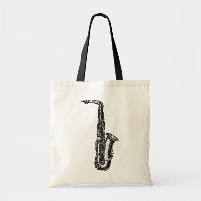 Alto Saxophone Tote Bag (Front)