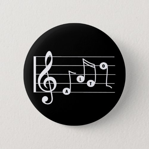 Alto Singer Musical Button black