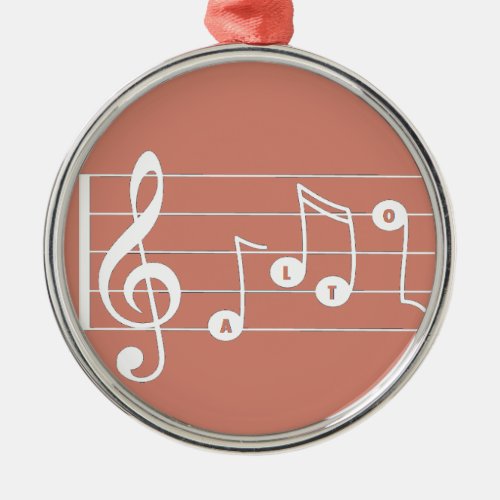 Alto Singer Musical Ornament