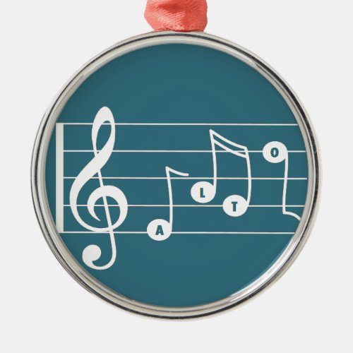 Alto Singer Musical Ornament