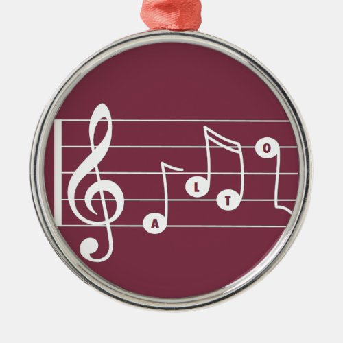 Alto Singer Musical Ornament