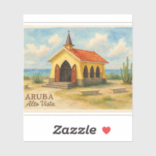 Alto Vista Aruba watercolor Sticker