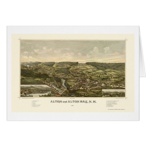 Alton NH Panoramic Map _ 1888