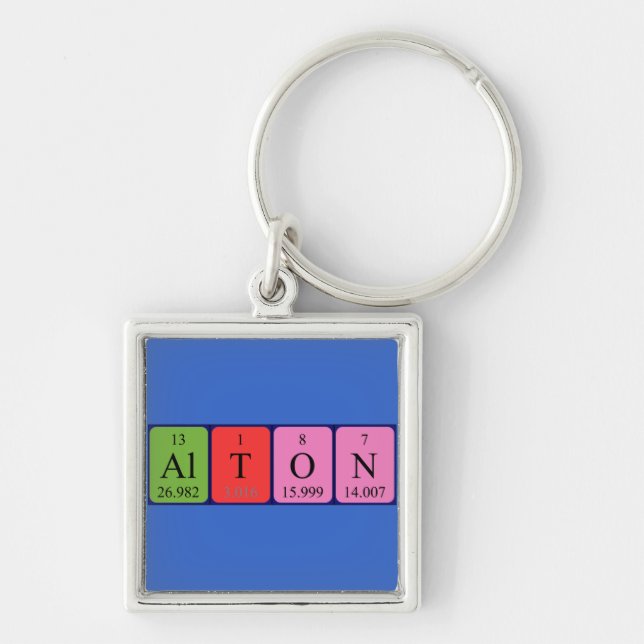 Alton periodic table name keyring (Front)