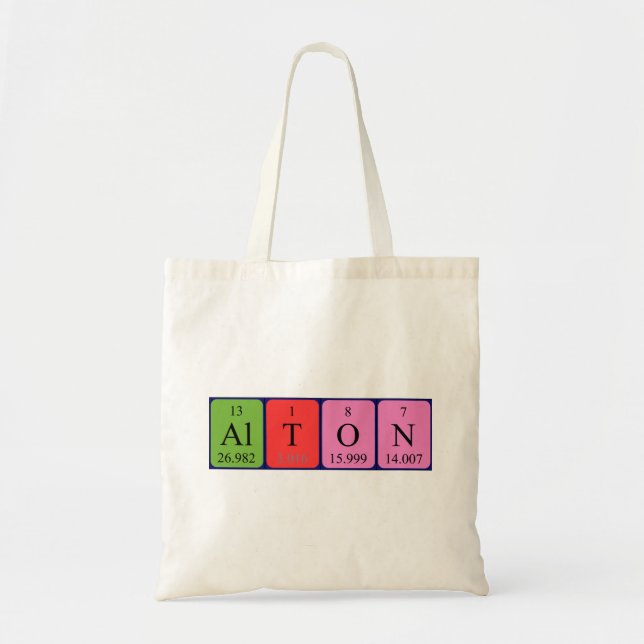 Alton periodic table name tote bag (Front)
