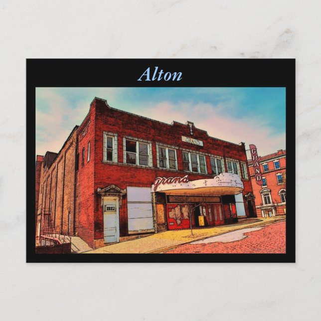 Alton Theater Postcard (Front)
