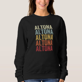 Altona New York Altona NY Retro Vintage Text Sweatshirt