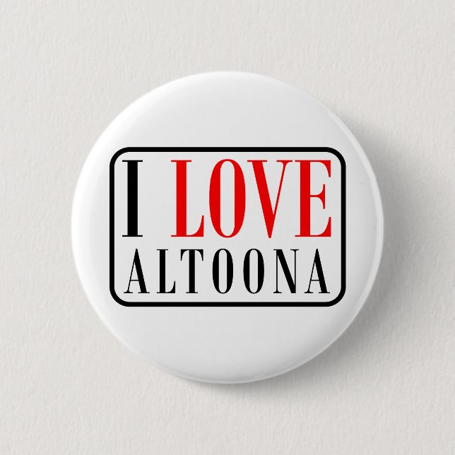 Altoona, Alabama City Design Pinback Button (Front)