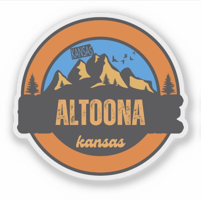 Altoona, Kansas Sticker (Front)