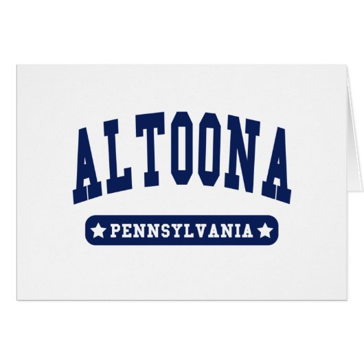 Altoona Pennsylvania College Style t shirts (Front Horizontal)