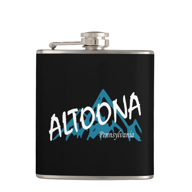 Altoona Pennsylvania Mountains Flask (Front)