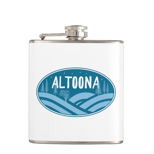 Altoona Pennsylvania Outdoors Flask (Front)