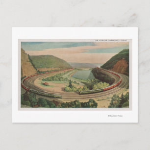 Altoona, Pennsylvania, The Famous Horseshoe Curv Postcard