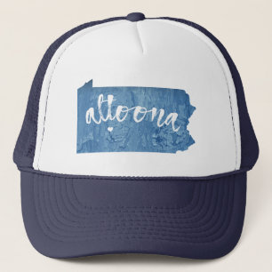 Altoona Pennsylvania Wood Grain Trucker Hat