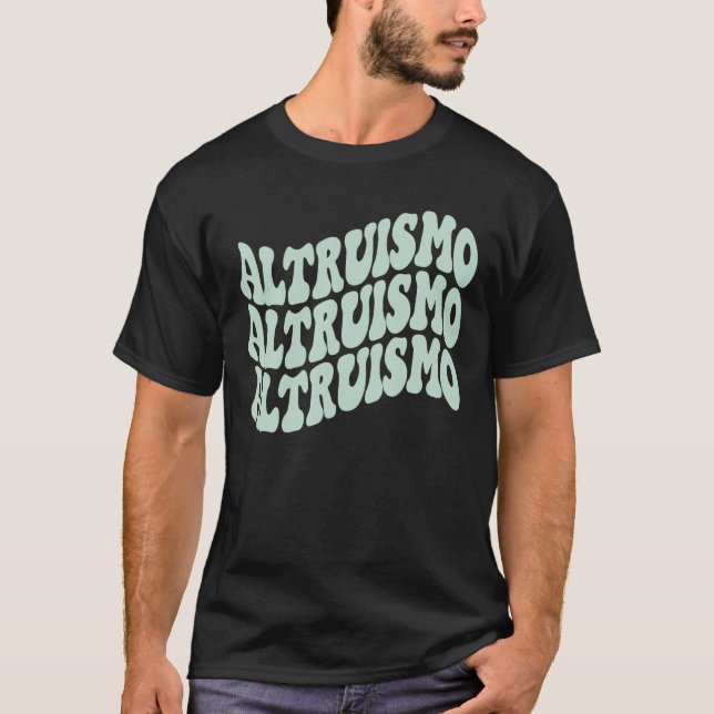 Altruismo School Spirit Wavy stacked T Shirt (Front)