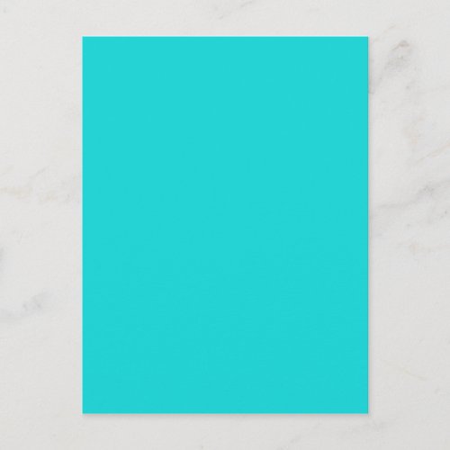 Altruistically Invaluable Turquoise Blue Color Postcard