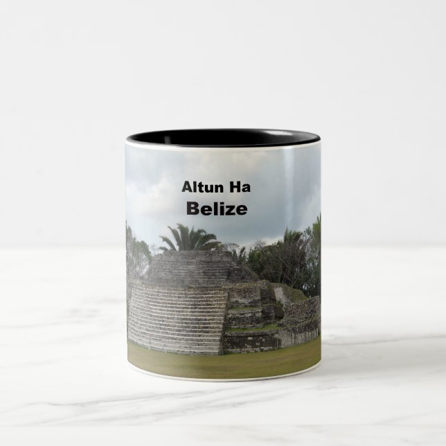 Altun Ha, Belize Two-Tone Coffee Mug (Center)