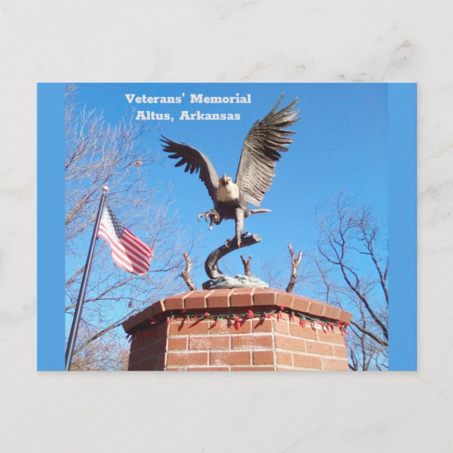 Altus, Arkansas Veterans' Memorial Postcard (Front)