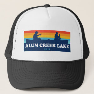 Alum Creek Lake Ohio Canoe Trucker Hat