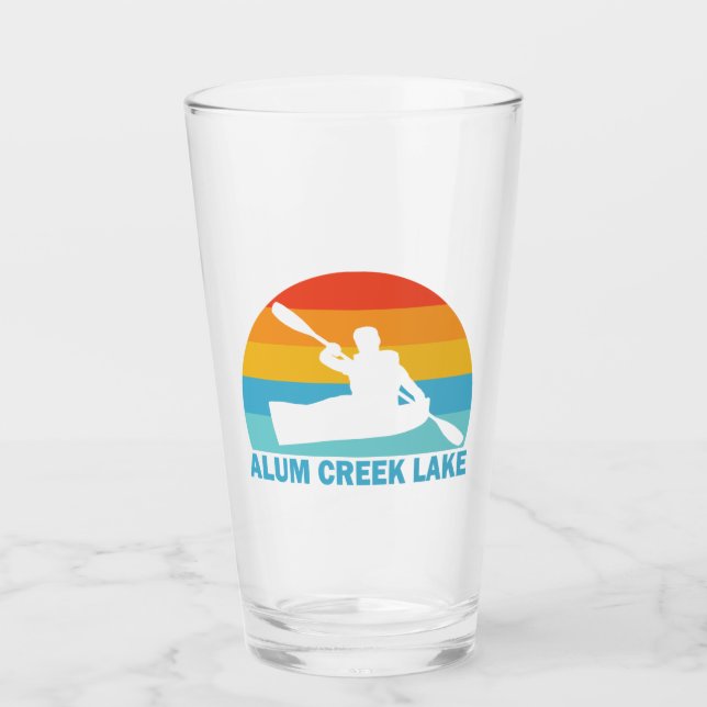 Alum Creek Lake Ohio Kayak Glass (Front)