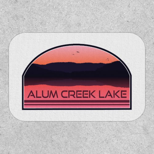 Alum Creek Lake Ohio Red Sunrise Patch