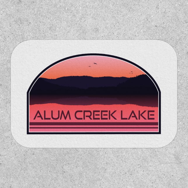 Alum Creek Lake Ohio Red Sunrise Patch (Front)