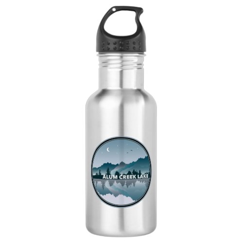 Alum Creek Lake Ohio Reflection Stainless Steel Water Bottle