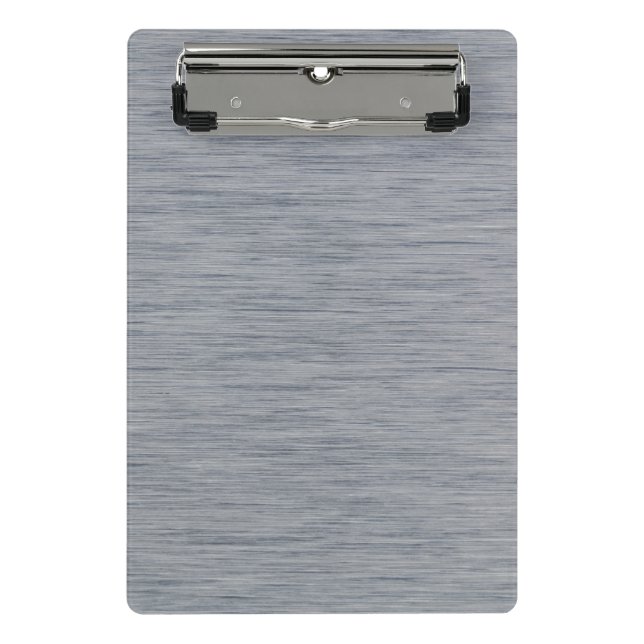 Aluminium brushed Metal structure Mini Clipboard (Front)