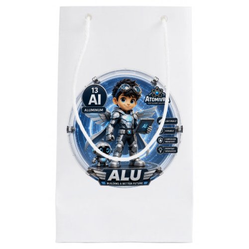 Aluminum ATOMIVRA BIRTHDAY Small Gift Bag