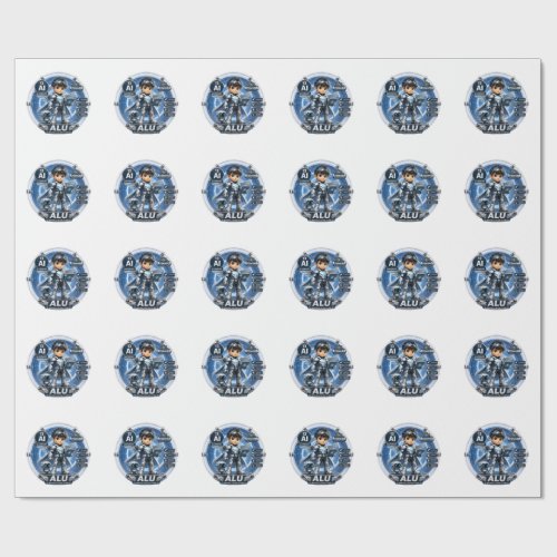 Aluminum ATOMIVRA BIRTHDAY Wrapping Paper