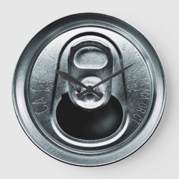 Aluminum Can Top Wall Clock by DryGoods at Zazzle