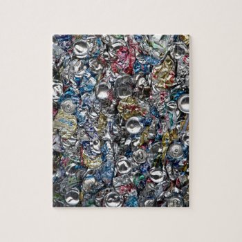 Aluminum Cans Being Recycled Jigsaw Puzzle by The_Everything_Store at Zazzle