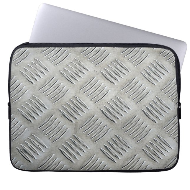 Aluminum Diamond Pattern Laptop Sleeve (Front)