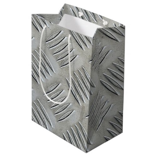 Aluminum Diamond Pattern Medium Gift Bag