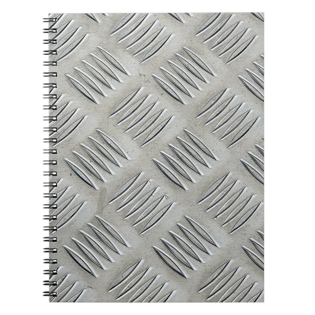 Aluminum Diamond Pattern Notebook (Front)