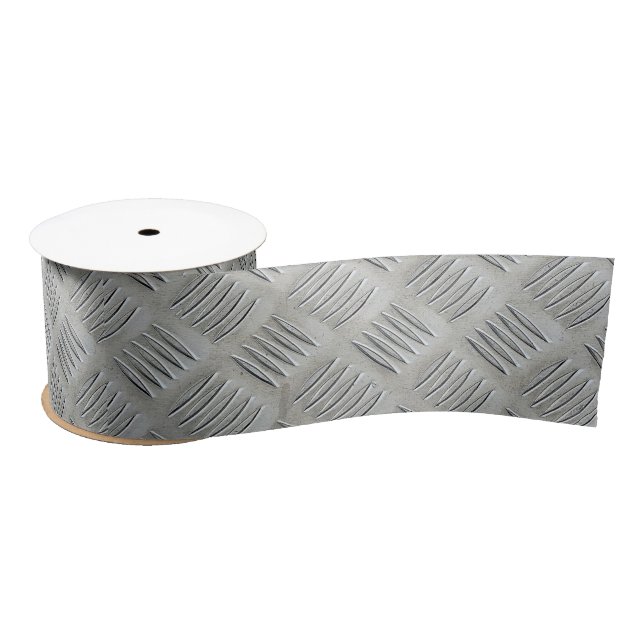 Aluminum Diamond Pattern Satin Ribbon (Spool)