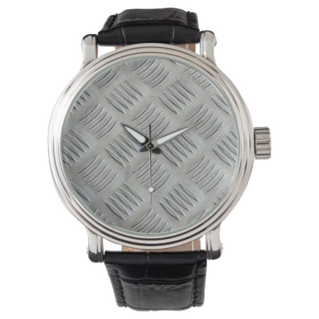 Aluminum Diamond Pattern Watch (Front)