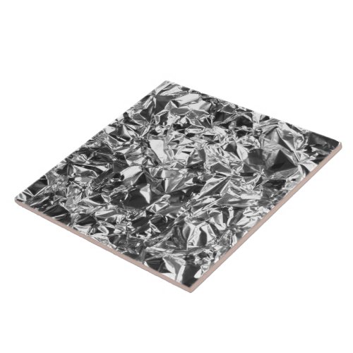 Aluminum Foil Design Silver Color Tile
