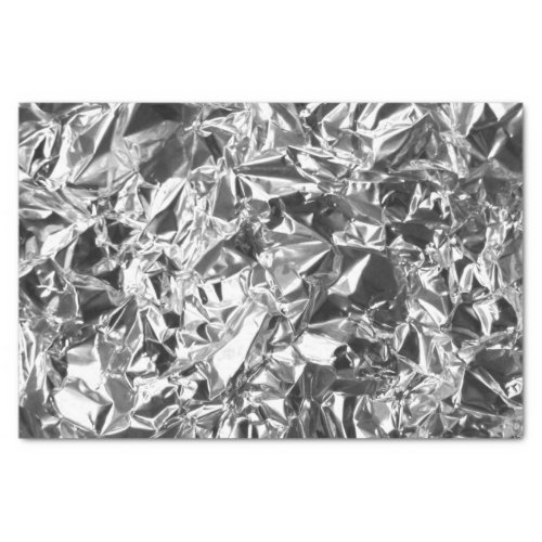 Aluminum Foil Design Silver Color Tissue Paper