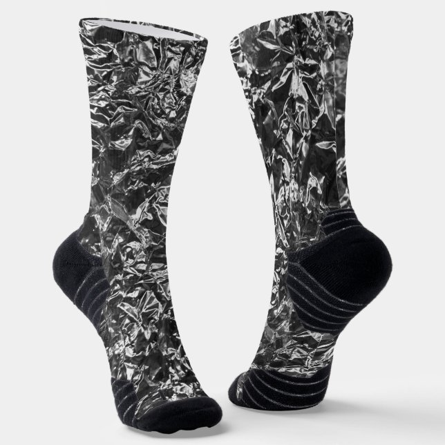 Aluminum Foil Metal Texture Socks (Angled)