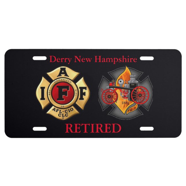 Aluminum Front License Plate (Front)