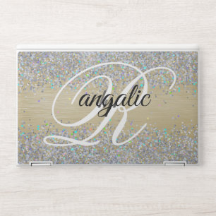  aluminum Glitter Monogram HP EliteBook X360 1030  Laptop Skin