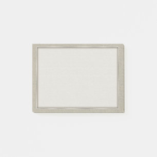 Aluminum Grey Embossed Leaf Vines Post-it Notes