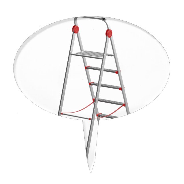 Aluminum ladder cake topper (Front)