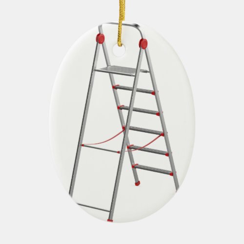 Aluminum ladder ceramic ornament