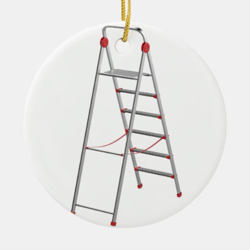 Aluminum ladder ceramic ornament